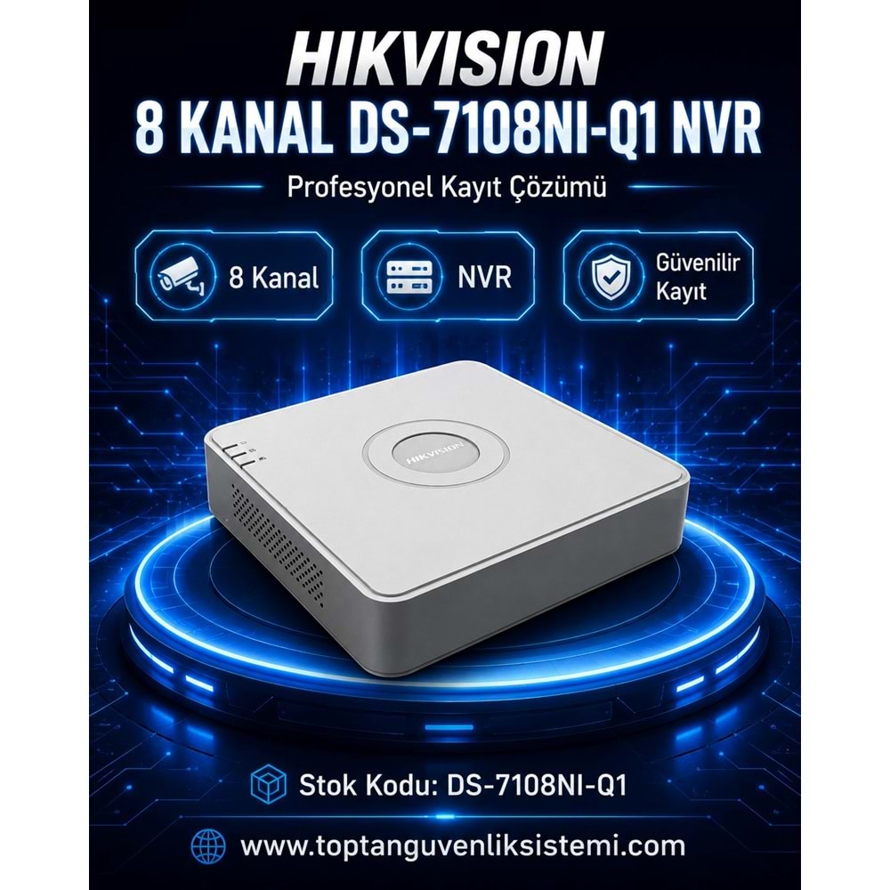 HIKVISION 8 KANAL DS-7108NI-Q1 NVR