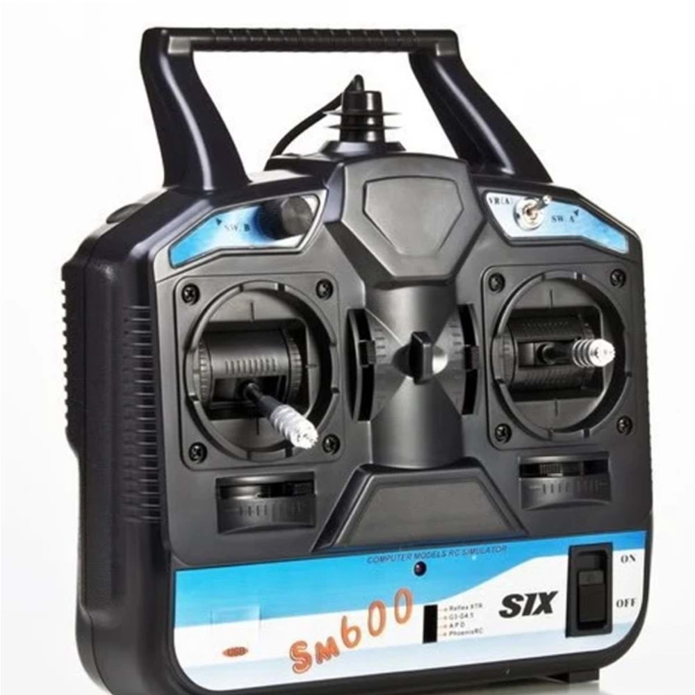 FLYSKY FS-SM600 6CH RC SIMULATOR G6/G7/XTR/FMS/ 3D HELICOPTER AIRPLANE GLIDER MODE 2