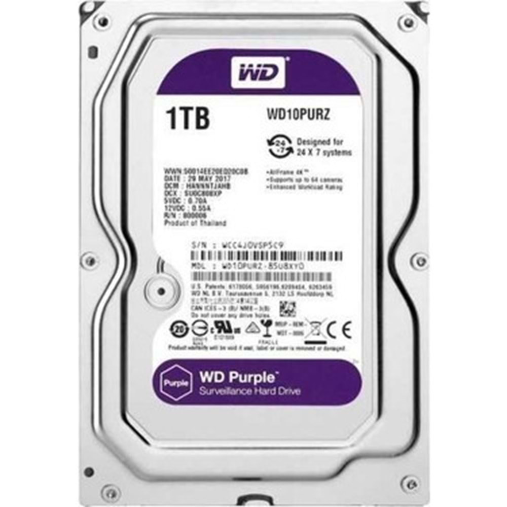 1 TB WD SURVEILLANCE HARDDISK (E11)