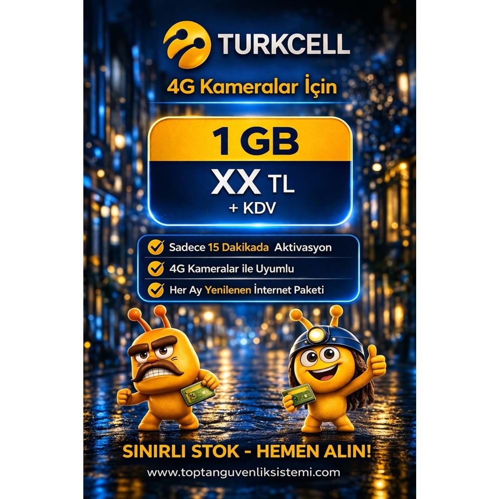 TURKCELL M2M-IOT 1 GB 1 YILLIK DATA HATTI