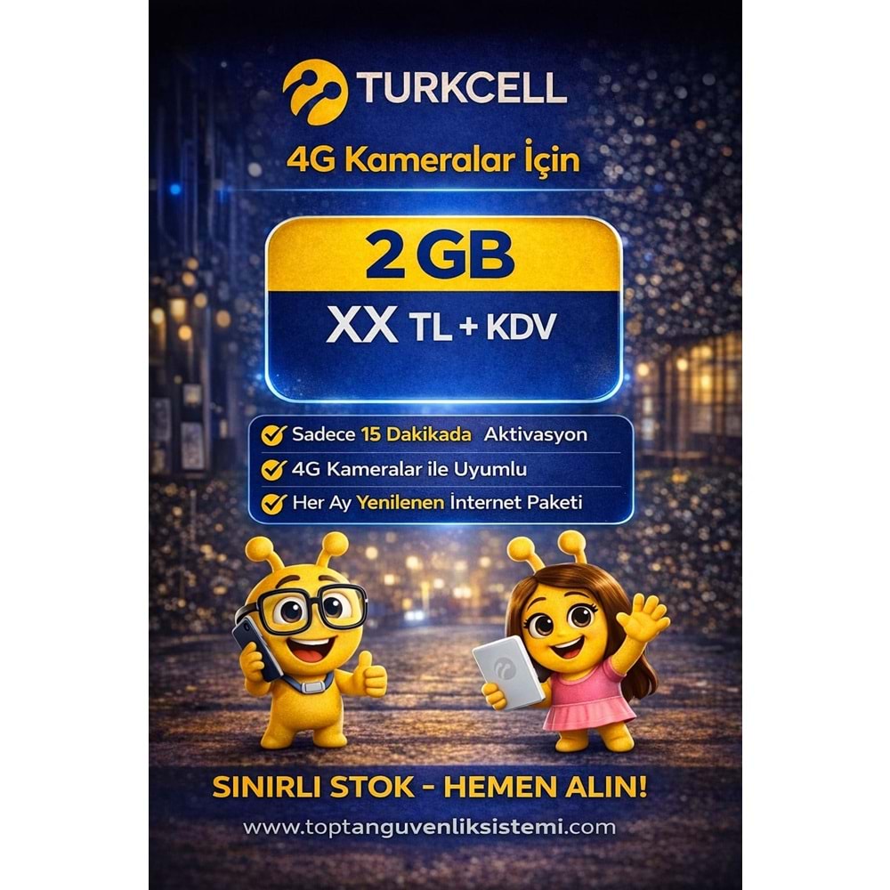 TURKCELL M2M-IOT 2 GB 1 YILLIK DATA HATTI