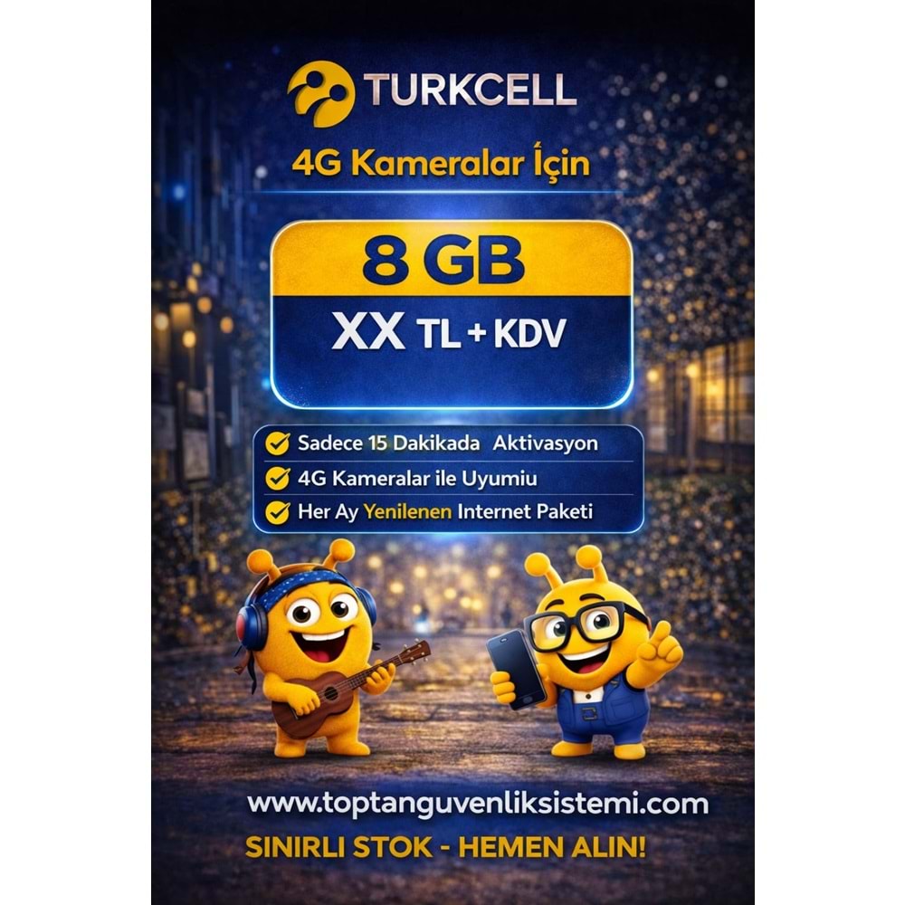 TURKCELL M2M-IOT 8 GB 1 YILLIK DATA HATTI