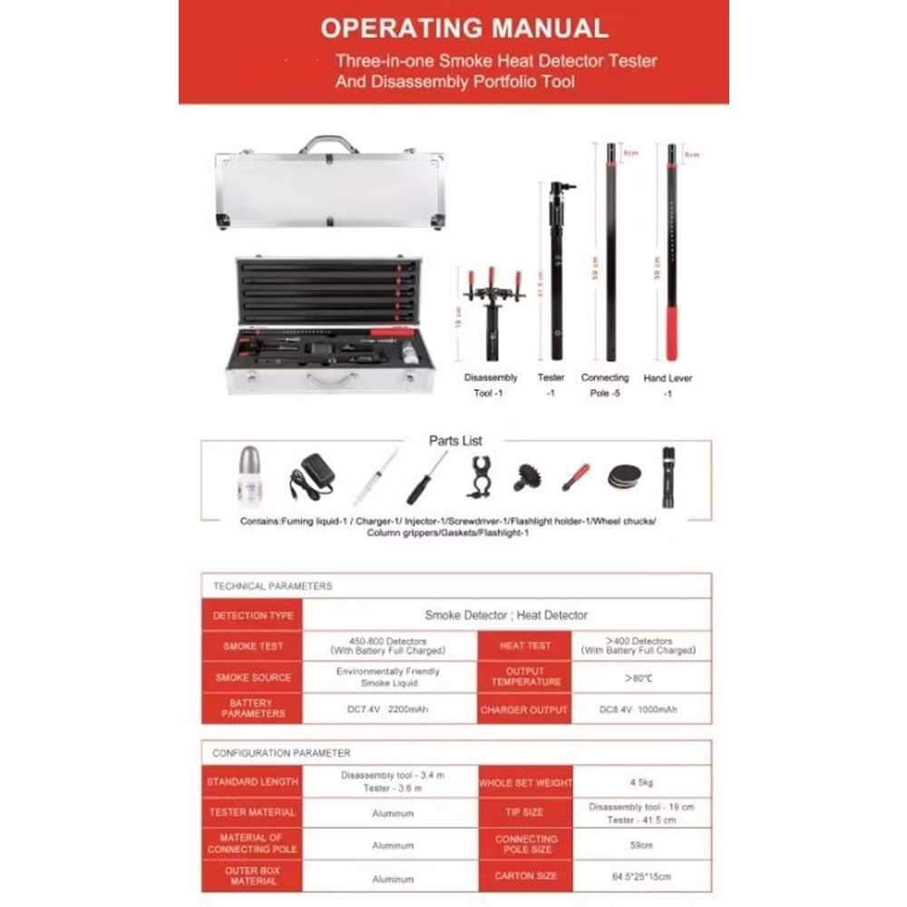 SECURITECH ABS-T2 DEDEKTÖR TEST, MONTAJ, DEMONTAJ KİTİ