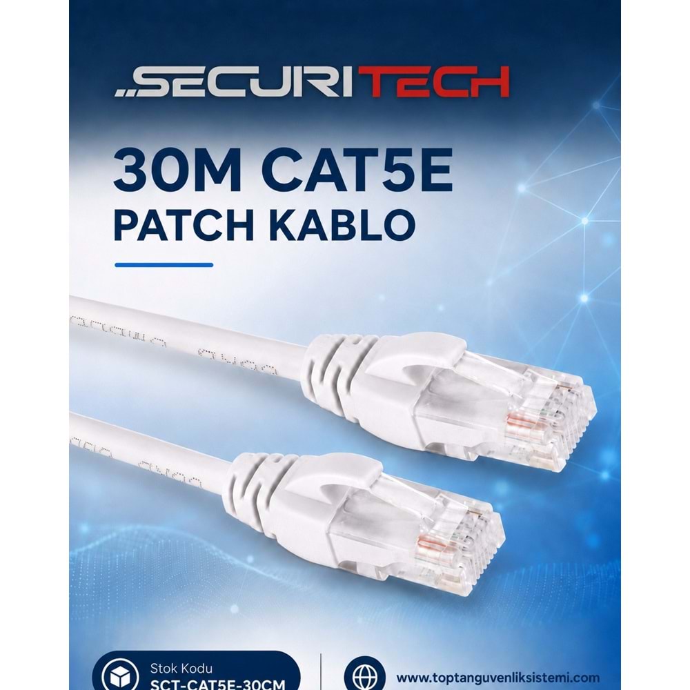 SECURITECH 30M CAT5E PATCH KABLO