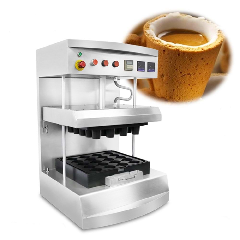 YENİLEBİLİR KAHVE BARDAĞI YAPMA MAKİNESİ OTOMATİK 8 Oz