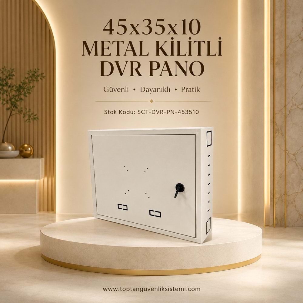 45x35x10 METAL KİLİTLİ DVR PANO
