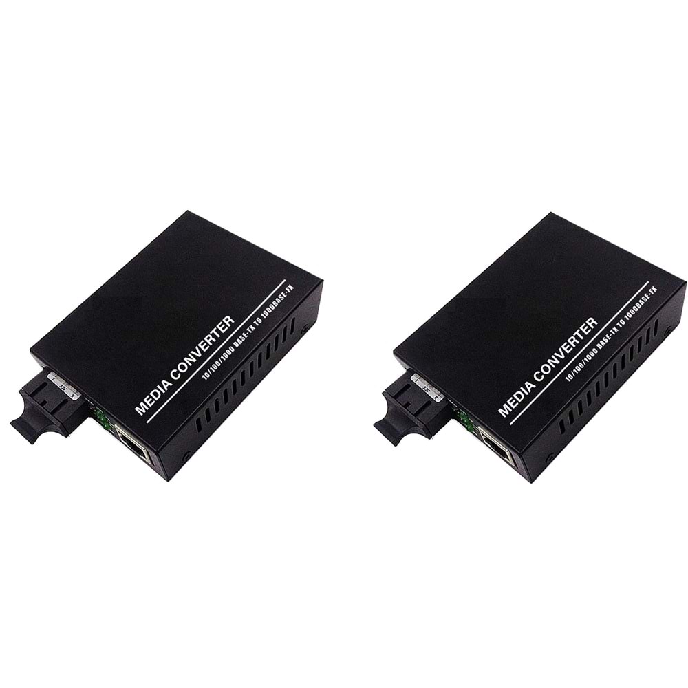 SOLIDFAST Q1120A 20KM SM SC MEDIA CONVERTER ALICI VERICI GİGABİT SET