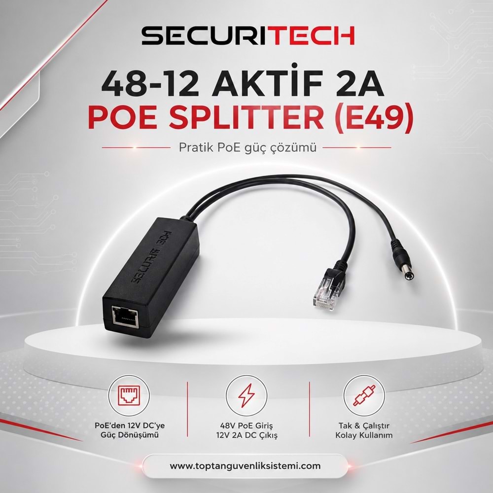 48-12 AKTİF 2A POE SPLİTTER(E49)