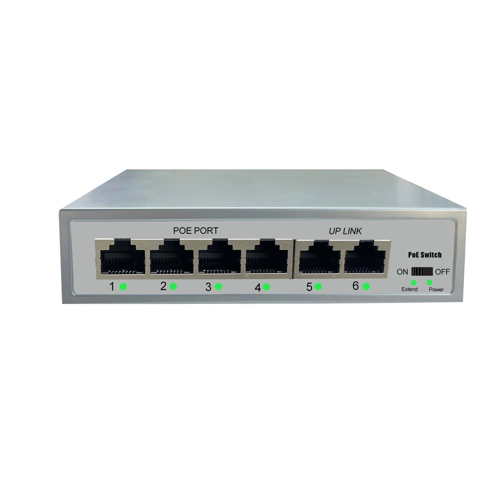 SECURITECH 4+2 PORT POE SWITCH