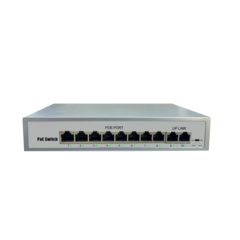 SECURITECH 8+2 PORT 120W POE SWITCH