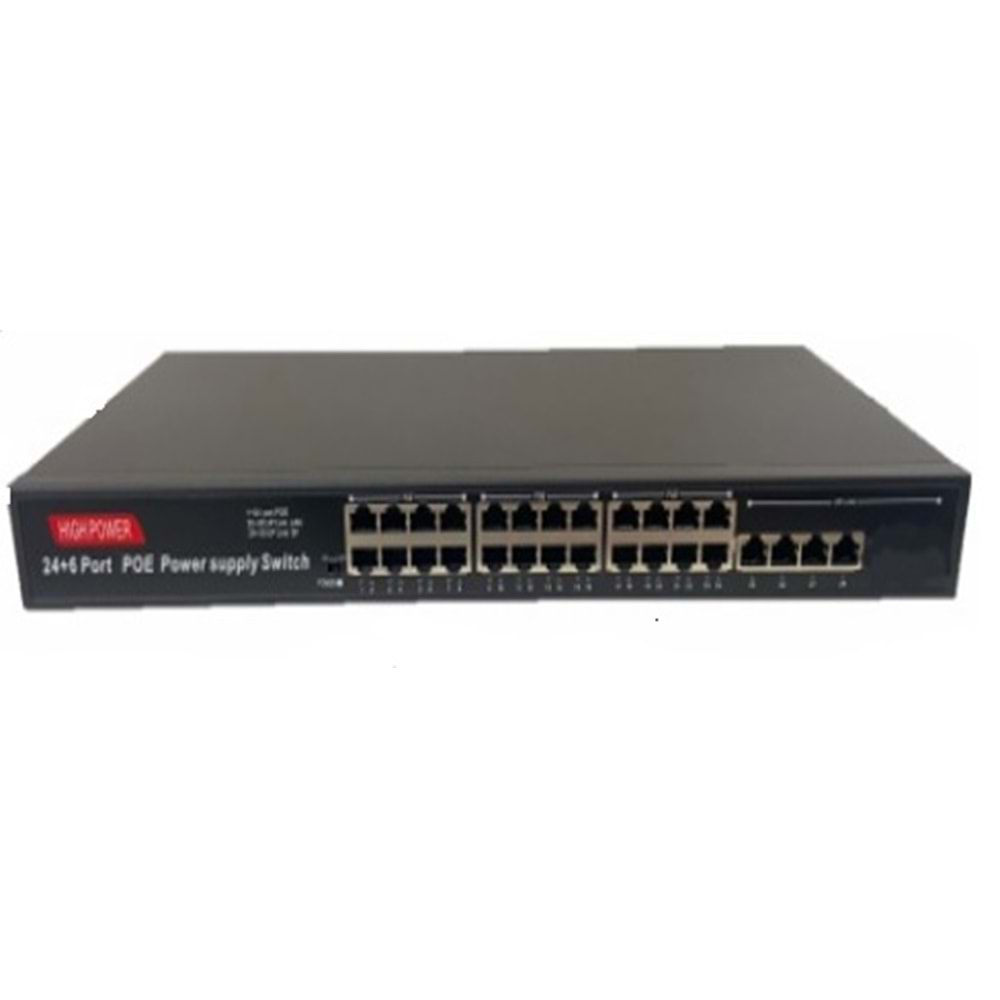 SECURITECH 28 (24+4) 480W PORT POE SWITCH