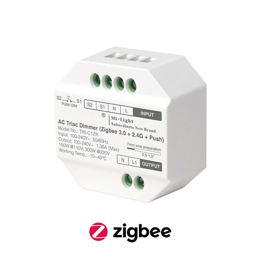 SECURITECH TUYA ZIGBEE PUSH DIMMER SWITCH BUAT İÇİ(E4)