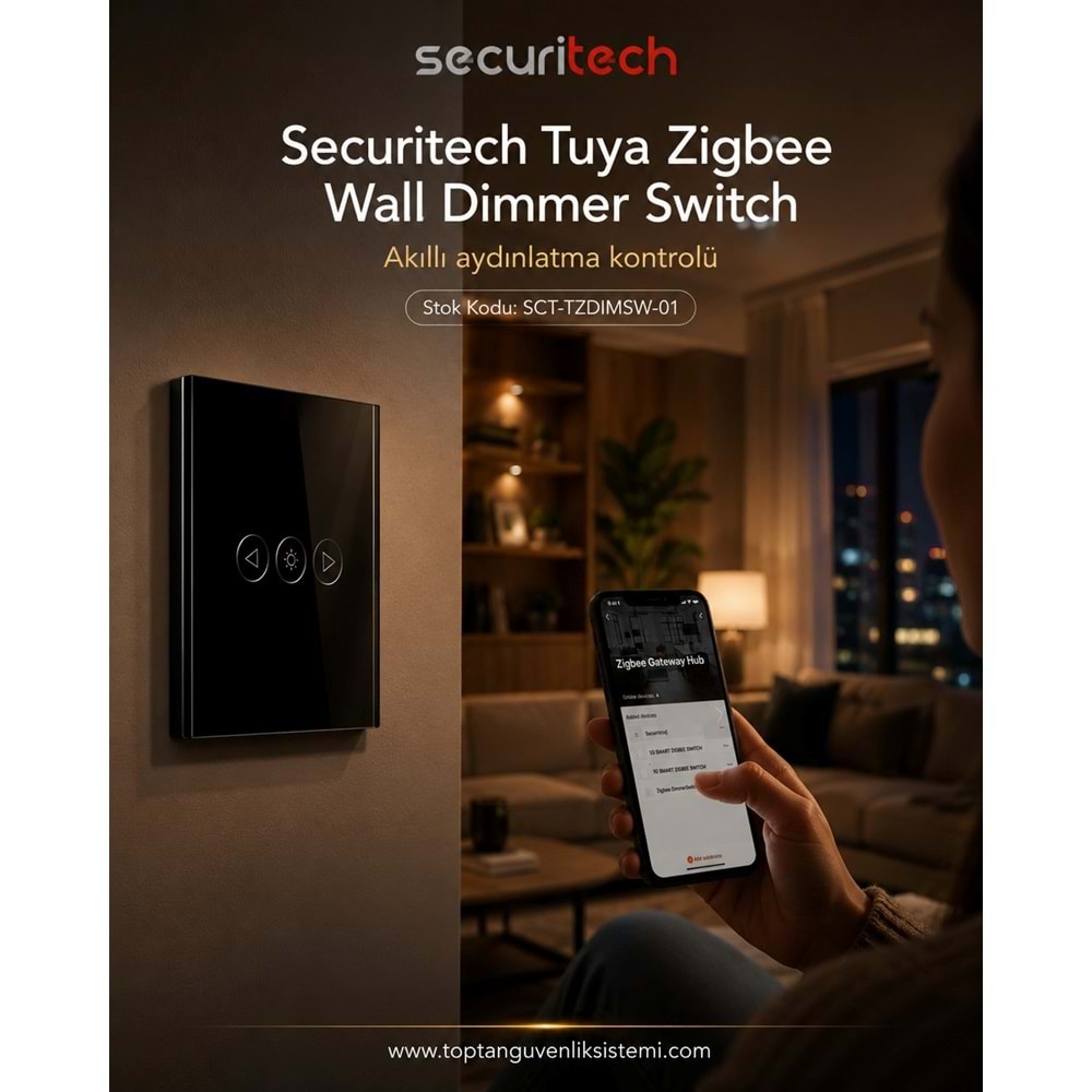 SECURITECH TUYA ZIGBEE WALL DIMMER SWITCH