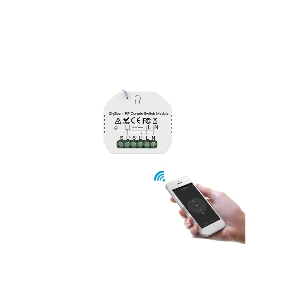 SECURITECH ZIGBEE BUAT İÇİ PERDE PANJUR ANAHTARI (BUILT IN CURTAIN SWITCH )(E30)