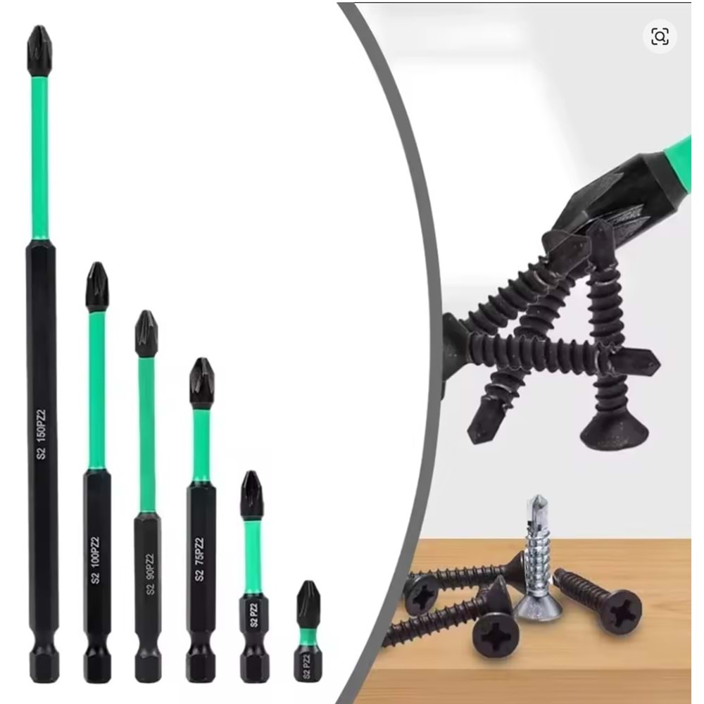 SOLIDFAST S2 ÇELİK PZ2 150MM GÜÇLÜ MIKNATIS YILDIZ VİDALAMA UCU BITS