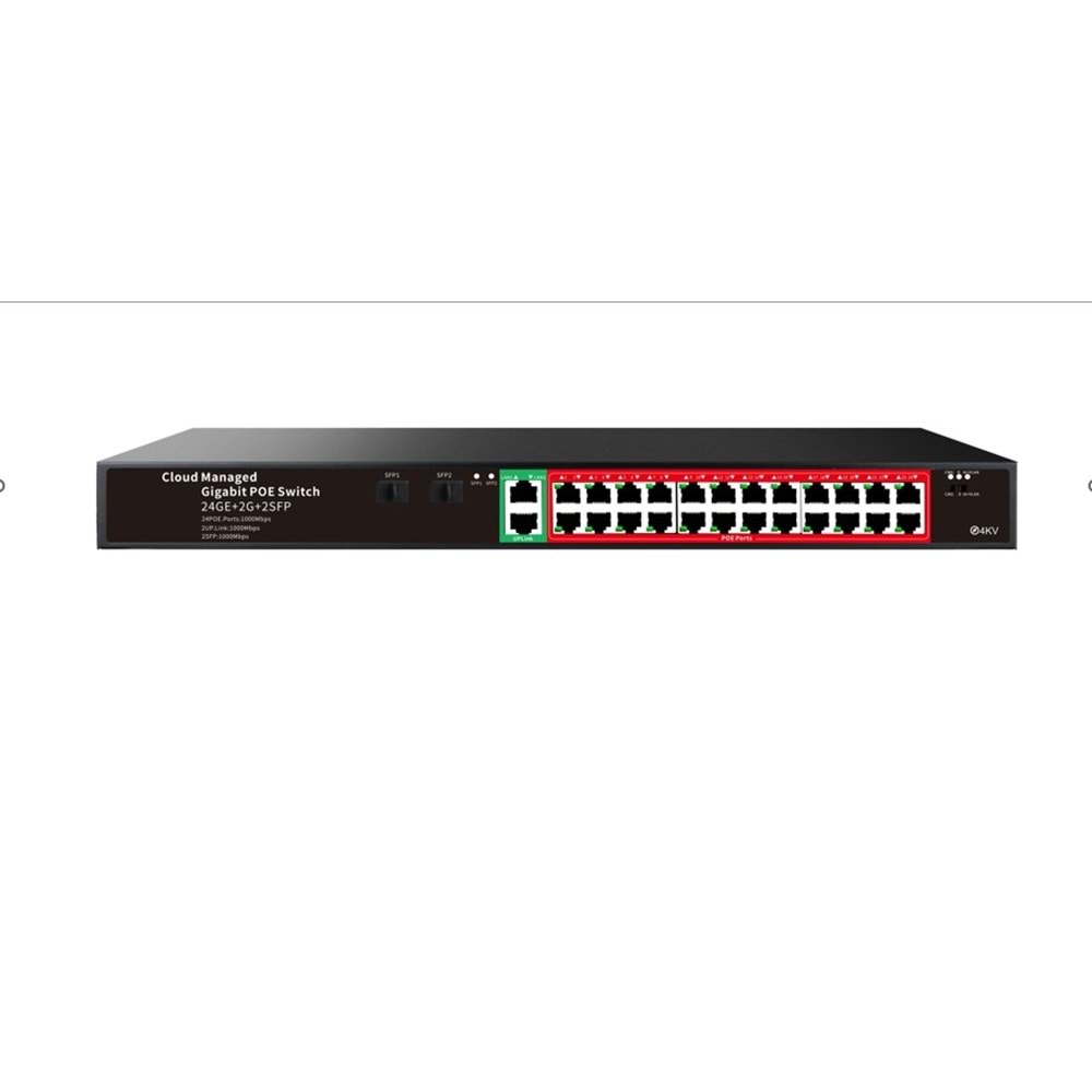 SOLIDFAST 24+2+2 SFP PORT FULL GIGABIT BULUT YÖNETİLEBİLİR POE