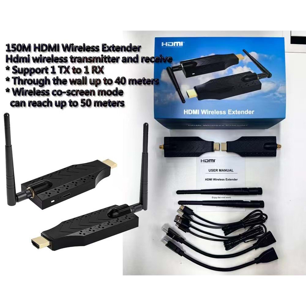 SOLIDFAST 150M WIRELESS(KABLOSUZ) HDMI EXTENDER HDWE07