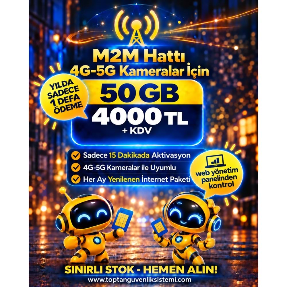 TR KAPSAMLI M2M-IOT 50 GB 1 YILLIK DATA HATTI