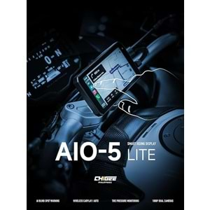 AIO-5 LITE 2 KAMERALI MOTORSİKLET KAMERA NAVİGASYON-CARPLAY