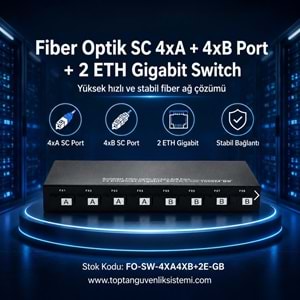 SOLIDFAST FIBER OPTİK SC 4xA+4xB PORT +2 ETH GIGABIT SWITCH CCG802