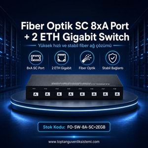 SOLIDFAST FIBER OPTİK SC 8xA PORT +2 ETH GIGABIT SWITCH CCG802