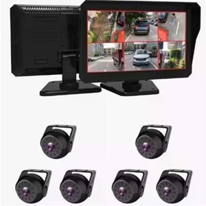 SECURITECH 6x2MP (1080P) KAMERALI DOKUNMATİK 10 INCH ARAÇ KAMERASI SETİ (512G DESTEKLİ)(A34)