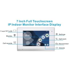 SECURITECH 2 TEL TUYA-SMART LİFE AKILLI İNTERKOM SETİ SKY-IP-M75TTUYA-2W+SKY-IP-P4-2W