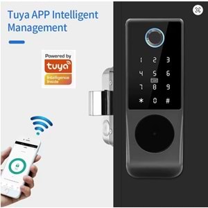 SECURITECH TİRAJLI APARTMAN TİP TEK YÖN WİFİ AKILLI PARMAK İZİ,KART,ŞİFRE KİLİT SETİ