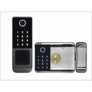 SECURITECH APARTMAN TİP WİFİ AKILLI PARMAK İZİ,KART,ŞİFRE KİLİT SETİ