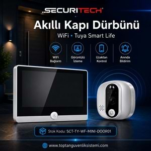 SECURITECH AKILLI KAPI DÜRBÜNÜ WİFİ TUYA SMART LİFE(E46)(A48)