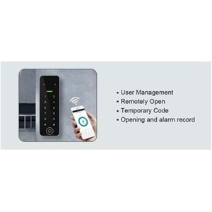 SECURITECH KAMERALI VCONTROL 4-K OUTDOOR WİFİ ŞİFRE+KART ACCESS CONTROL (İNTERKOM)