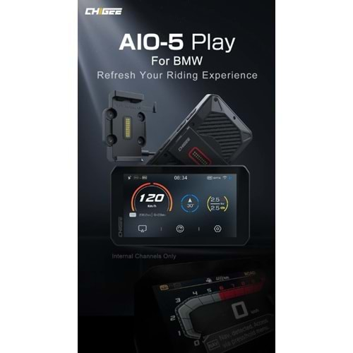 AIO-5 PLAY MOTORSİKLET KAMERA NAVİGASYON-CARPLAY