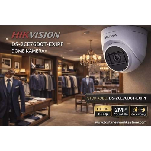 HIKVISION DS-2CE76D0T-EXIPF DOME KAMERA