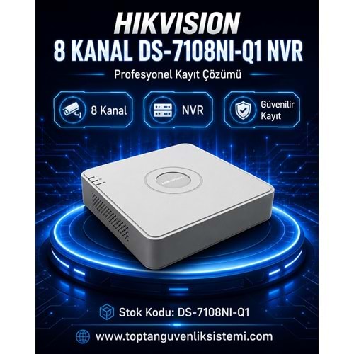 HIKVISION 8 KANAL DS-7108NI-Q1 NVR