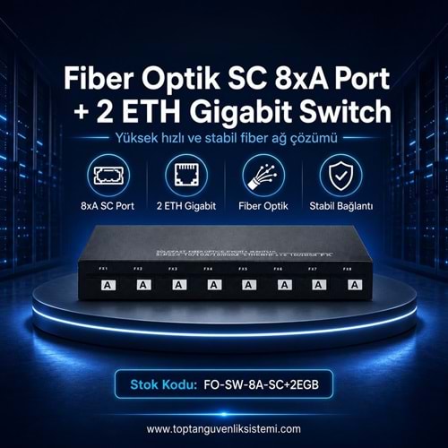 SOLIDFAST FIBER OPTİK SC 8xA PORT +2 ETH GIGABIT SWITCH CCG802