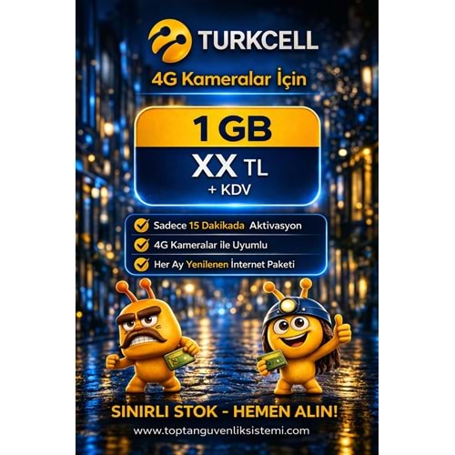 TURKCELL M2M-IOT 1 GB 1 YILLIK DATA HATTI