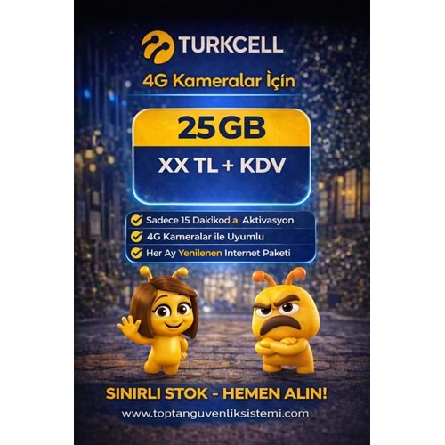 TURKCELL M2M-IOT 25 GB 1 YILLIK DATA HATTI