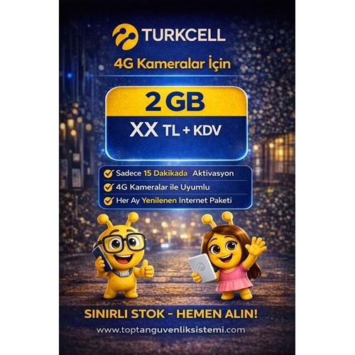TURKCELL M2M-IOT 2 GB 1 YILLIK DATA HATTI