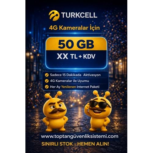TURKCELL M2M-IOT 50 GB 1 YILLIK DATA HATTI