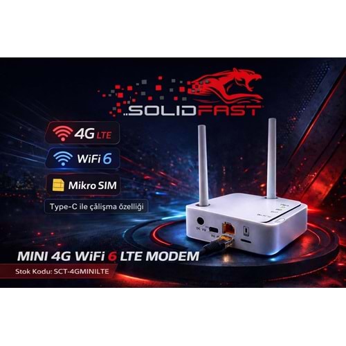 SOLIDFAST MINI 4G WİFİ 6 LTE MODEM (E39)(A44)