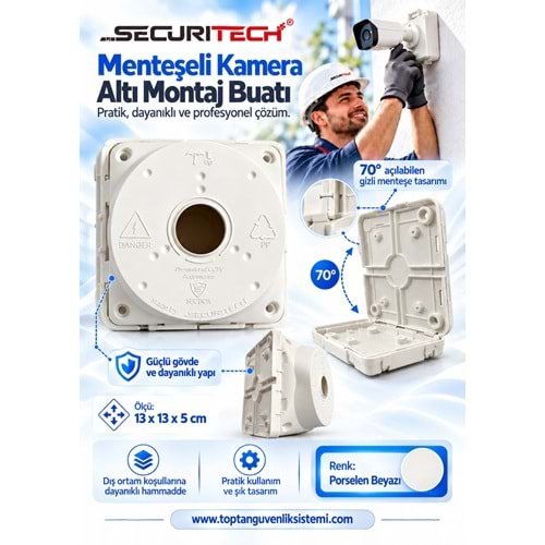 SECBOX MODEL 1 BEYAZ PRO MENTEŞELİ KAMERA BUATI