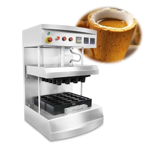 YENİLEBİLİR KAHVE BARDAĞI YAPMA MAKİNESİ OTOMATİK 8 Oz