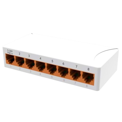 SECURITECH SCT-FF-B8A 8 PORT 10/100 ETHERNET SWITCH (A61) (E22)