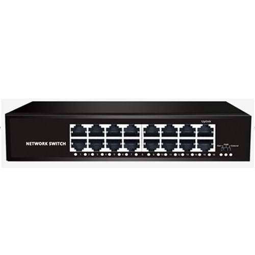 SECURITECH 16 PORT METAL KASA 10/100 ETHERNET SWITCH SCT-FFB16A (E22)