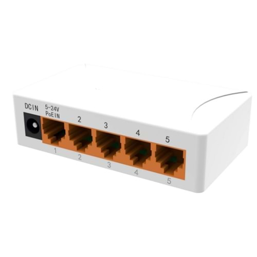 SECURITECH SCT-FFQ5A 5 PORT P.KASA 1000MBPS GİGABİT ETHERNET SWITCH