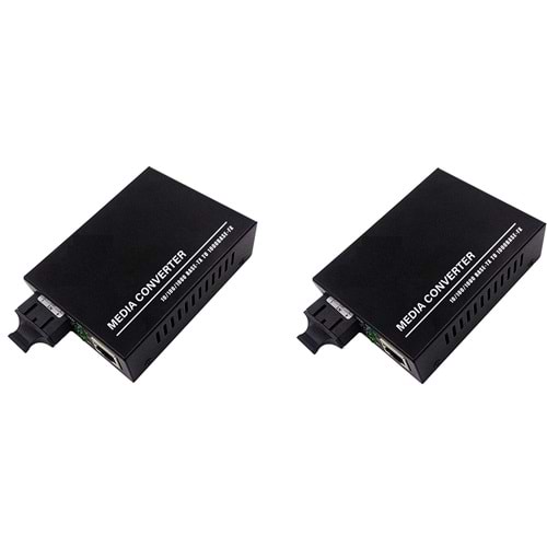 SOLIDFAST Q1120A 20KM SM SC MEDIA CONVERTER ALICI VERICI GİGABİT SET