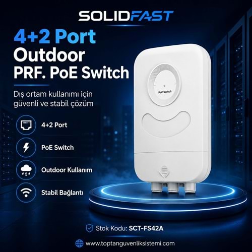 SOLIDFAST 4+2 PORT OUTDOOR PRF. POE SWITCH FS42A(A50)