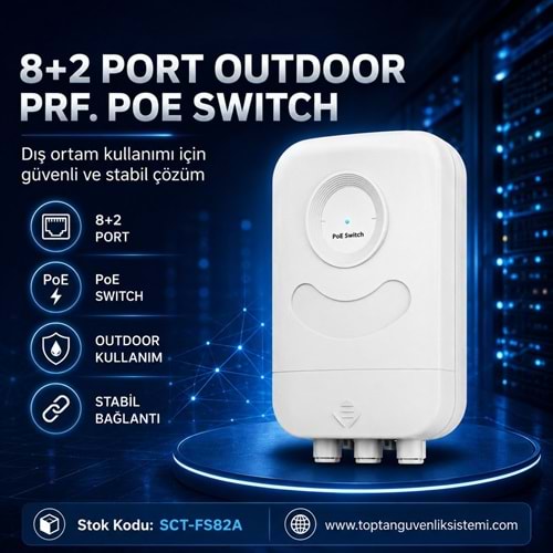 SOLIDFAST 8+2 PORT OUTDOOR PRF. POE SWITCH FS82A(A49)