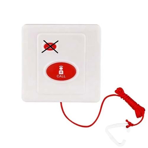 SECURITECH KABLOSUZ İPLİ HEMŞİRE ACİL ÇAĞRI BUTONU E-02N