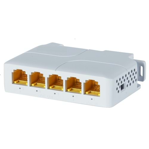 SECURITECH SCT-PE104-DG14G 1 GİRİŞ 4 ÇIKIŞ 1000MBPS RAY TİPİ POE EXTENDER